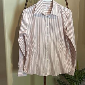 BROOKS BROTHERS 100% cotton No Iron Blouse NWOT
